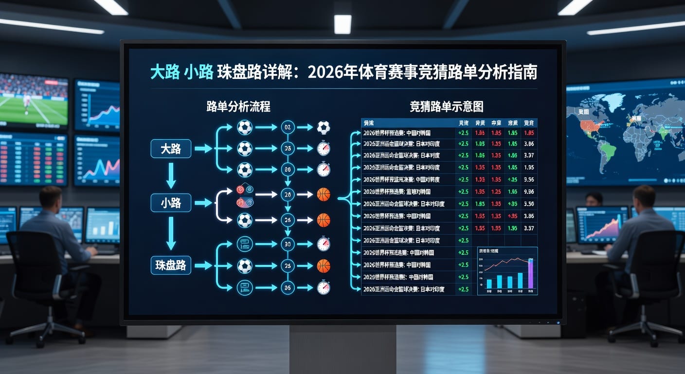 大路小路珠盘路详解：赛事竞猜走势指南